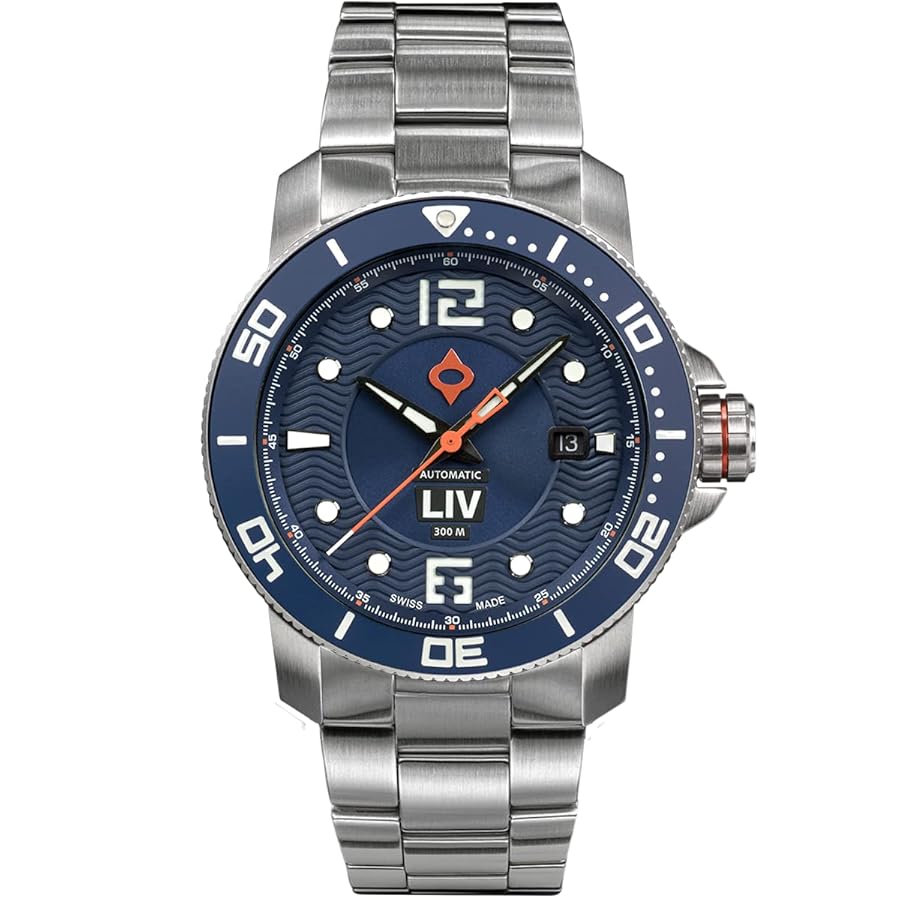 Amazon | LIV GX-Diver's 41mm スイスオート-1000フィート防水